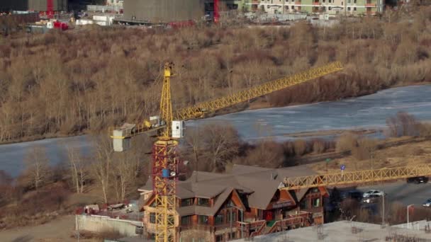2019年3月前后从扎伊桑纪念馆俯瞰蒙古首都乌兰巴托 — 图库视频影像
