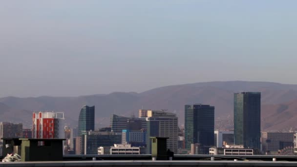 Vista Ulaanbaatar Capital Mongólia Memorial Zaisan Por Volta Março 2019 — Vídeo de Stock