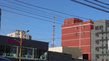 Moğolistan 'ın başkenti Ulaanbaatar' ın binaları, yaklaşık Mart 2019