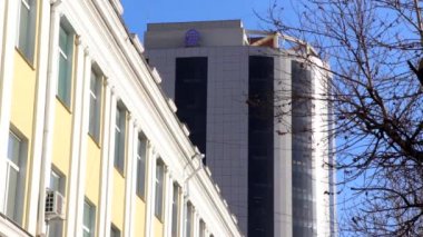 Moğolistan 'ın başkenti Ulaanbaatar' ın binaları, yaklaşık Mart 2019