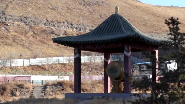 位于蒙古首都乌兰巴托的扎伊桑纪念馆底部 — 图库视频影像
