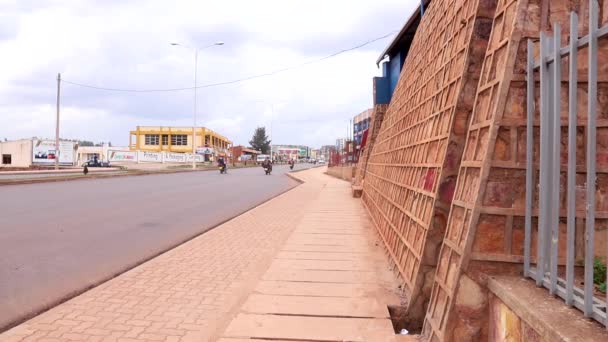 Trafic Routier Sur Sonatube Road Kigali Rwanda Mars 2019 — Video