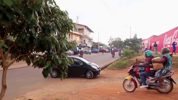 Verkeer Ziniya Markt Kigali Rwanda Maart 2019 — Stockvideo