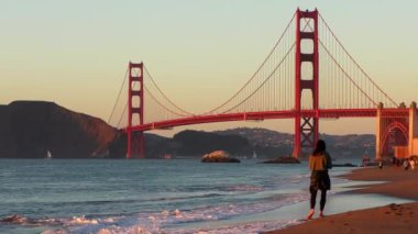 Golden Gate Köprüsü Baker Sahili, San Francisco, California, Usa, 2018