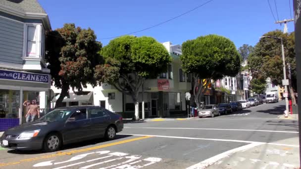 Straatscene Wijk Glen Park San Francisco Californië Circa Oktober 2018 — Stockvideo