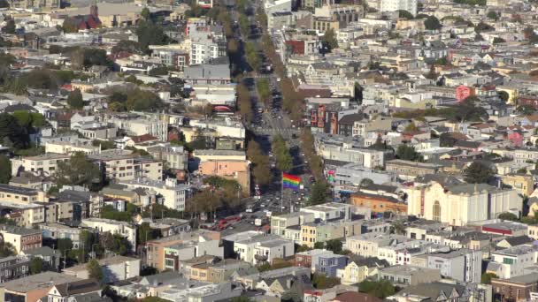 San Francisco Vanaf Twin Peaks Californië Circa Oktober 2018 — Stockvideo