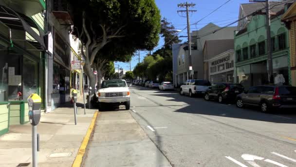 Straatscene Wijk Glen Park San Francisco Californië Circa Oktober 2018 — Stockvideo