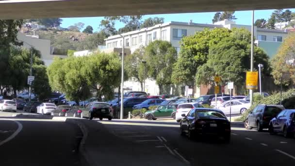 Straatscene Wijk Glen Park San Francisco Californië Circa Oktober 2018 — Stockvideo