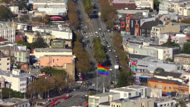 San Francisco Sett Utifrån Twin Peaks California Oktober 2018 — Stockvideo