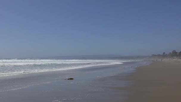 Océano Pacífico Rio Del Mar Condado Santa Cruz California Usa — Vídeos de Stock