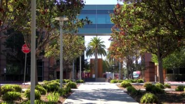 Googleplex binaları, Google 'ın merkez kompleksi ve ana şirketi Alphabet in Mountain View, California, Usa, takriben Ekim 2018