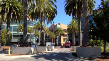 Googleplex binaları, Google 'ın merkez kompleksi ve ana şirketi Alphabet in Mountain View, California, Usa, takriben Ekim 2018