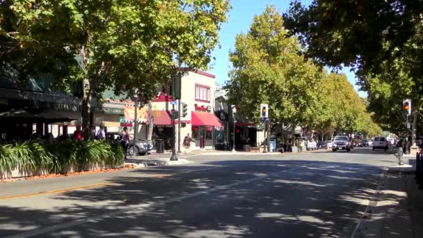 Castro Street Mountain View Californië Usa Circa Oktober 2018 — Stockvideo