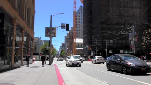 Street Scene San Francisco Καλιφόρνια Usa Περίπου Ιούνιος 2018 — Αρχείο Βίντεο