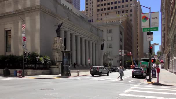 Cena Rua San Francisco Califórnia Eua Por Volta Junho 2018 — Vídeo de Stock