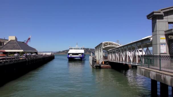 Ferry San Francisco California Alrededor Junio 2018 — Vídeos de Stock