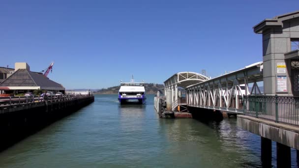 Feribot San Francisco Kaliforniya Usa Haziran 2018 Dolaylarında — Stok video