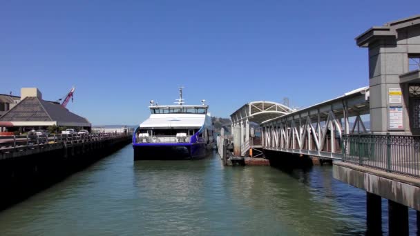 Ferry San Francisco California Alrededor Junio 2018 — Vídeos de Stock