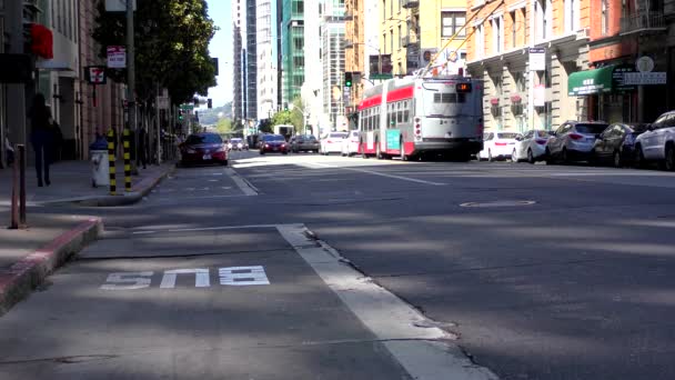 Escena Callejera San Francisco California Alrededor Junio 2018 — Vídeos de Stock