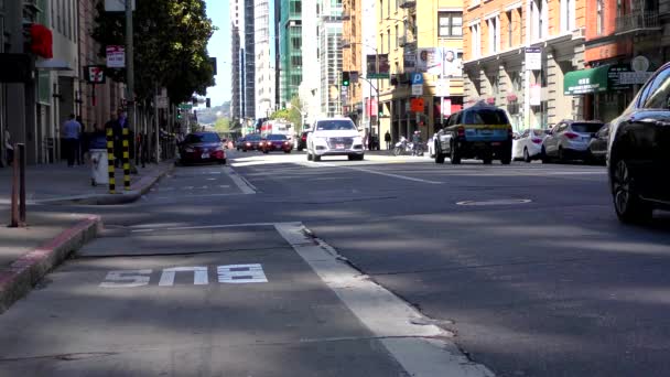 Escena Callejera San Francisco California Alrededor Junio 2018 — Vídeos de Stock