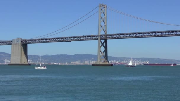 Bay Bridge San Francisco Καλιφόρνια Usa Περίπου Μάιος 2017 — Αρχείο Βίντεο