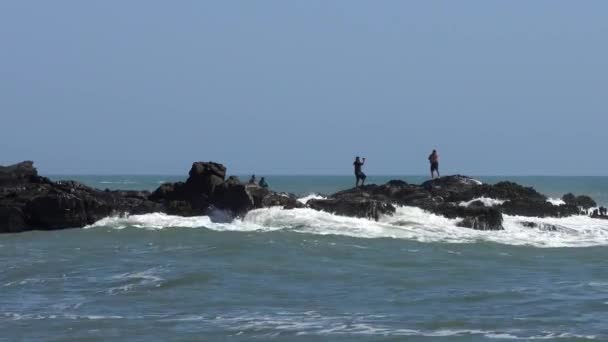 Ocean Spokojny Half Moon Bay State Beach Santa Cruz County — Wideo stockowe