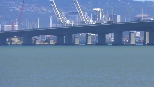 Bay Bridge San Francisco California Usa — стокове відео