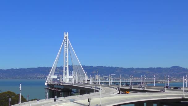 Bay Bridge San Franciscu Kalifornie Usa Asi Květen 2017 — Stock video