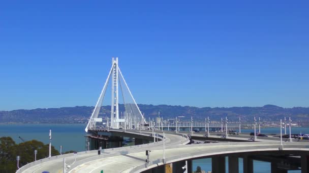Bay Bridge San Francisco Kalifornien Usa Maj 2017 — Stockvideo
