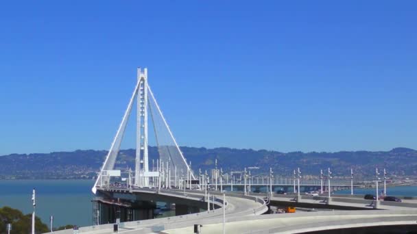 Bay Bridge San Franciscu Kalifornie Usa Asi Květen 2017 — Stock video