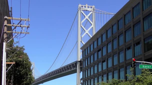 Bay Bridge San Francisco California Egyesült Államok 2017 Május — Stock videók
