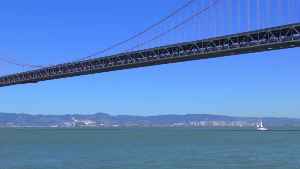 Bay Bridge San Francisco Καλιφόρνια Usa Περίπου Μάιος 2017 — Αρχείο Βίντεο