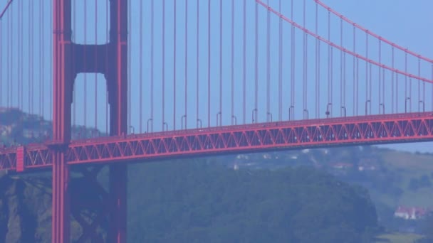 Γέφυρα Golden Gate Όπως Φαίνεται Από Την Κίνα Beach Σαν — Αρχείο Βίντεο