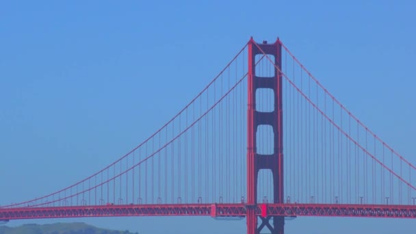 Golden Gate Bridge Visto China Beach San Francisco California Usa — Video Stock