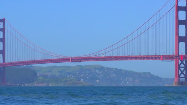 Golden Gate Bridge Gezien Vanaf China Beach San Francisco California — Stockvideo