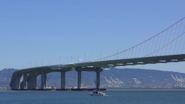 Bay Bridge San Francisco California Usa — стокове відео