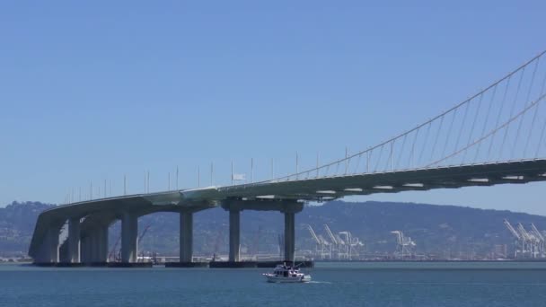 Bay Bridge San Francisco Καλιφόρνια Usa Περίπου Μάιος 2017 — Αρχείο Βίντεο