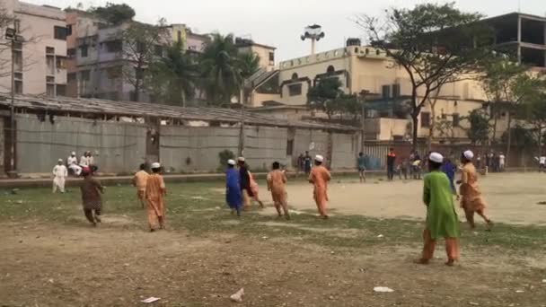 Enfants Jeunes Non Identifiés Aire Jeux Dans Région Shyamoli Dacca — Video