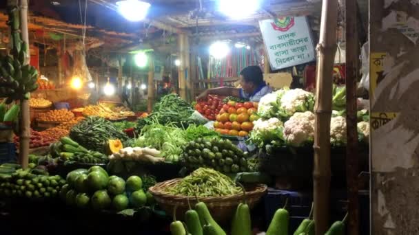Unidentified People Shampa Market Shyamoli Area Dhaka Capital Bangladesh Circa — Stock Video