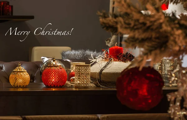 Decoración Navidad Para Temporada Adviento — Foto de Stock