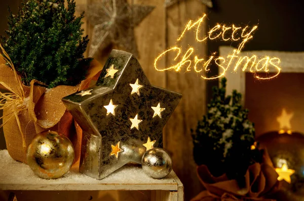 Vánoční Dekorace Pro Adventní Sezónu — Stock fotografie