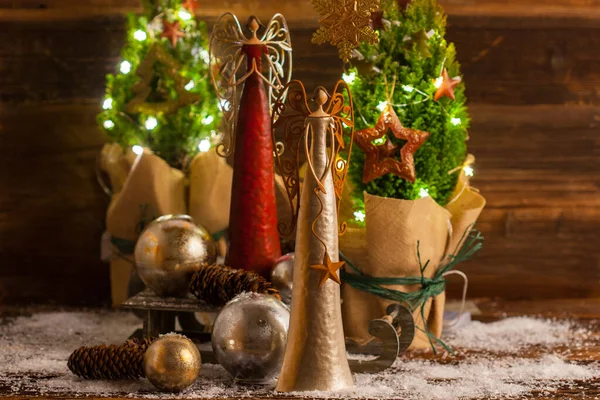 Vánoční Dekorace Pro Adventní Sezónu — Stock fotografie