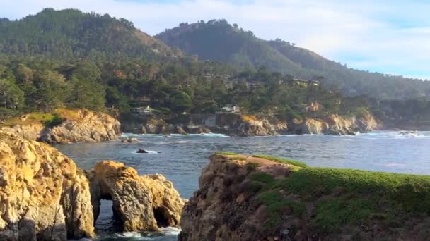Océano Pacífico Reserva Natural Estatal Point Lobos California Estados Unidos — Vídeos de Stock