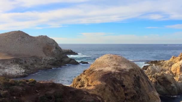 Pasifik Okyanusu Point Lobos Eyaleti Doğal Rezervi Kaliforniya Abd Point — Stok video