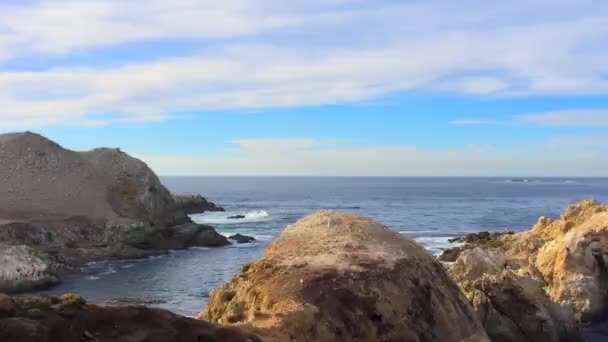Samudera Pasifik Point Lobos State Natural Reserve California Amerika Serikat — Stok Video