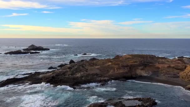 Ocean Spokojny Point Lobos State Natural Reserve Kalifornia Stany Zjednoczone — Wideo stockowe