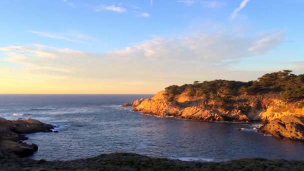 Der Pazifische Ozean Der Stelle Lobos State Natural Reserve Kalifornien — Stockvideo