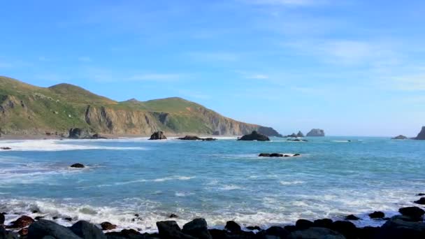 Tichý Oceán Sonoma Coast State Park Kalifornie Usa Majetek Státu — Stock video