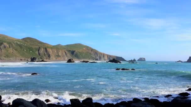 Тихий Океан Sonoma Coast State Park California Usa Власність Штату — стокове відео