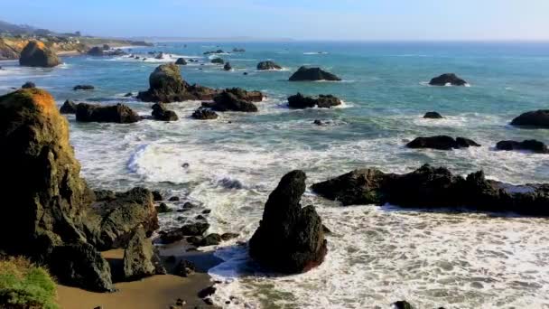 Tichý Oceán Sonoma Coast State Park Kalifornie Usa Majetek Státu — Stock video